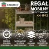 REGAŁ BAREK MOBILNY WIELOFUNKCYJNY KINGHOFF KH-1942
